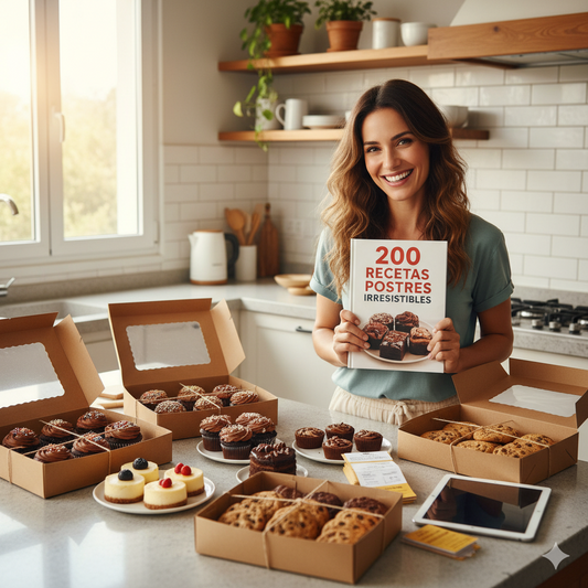 +200 recetas de postres IRRESISTIBLES + 7 BONOS DE REGALO y VIDEOS EXPLICATIVOS